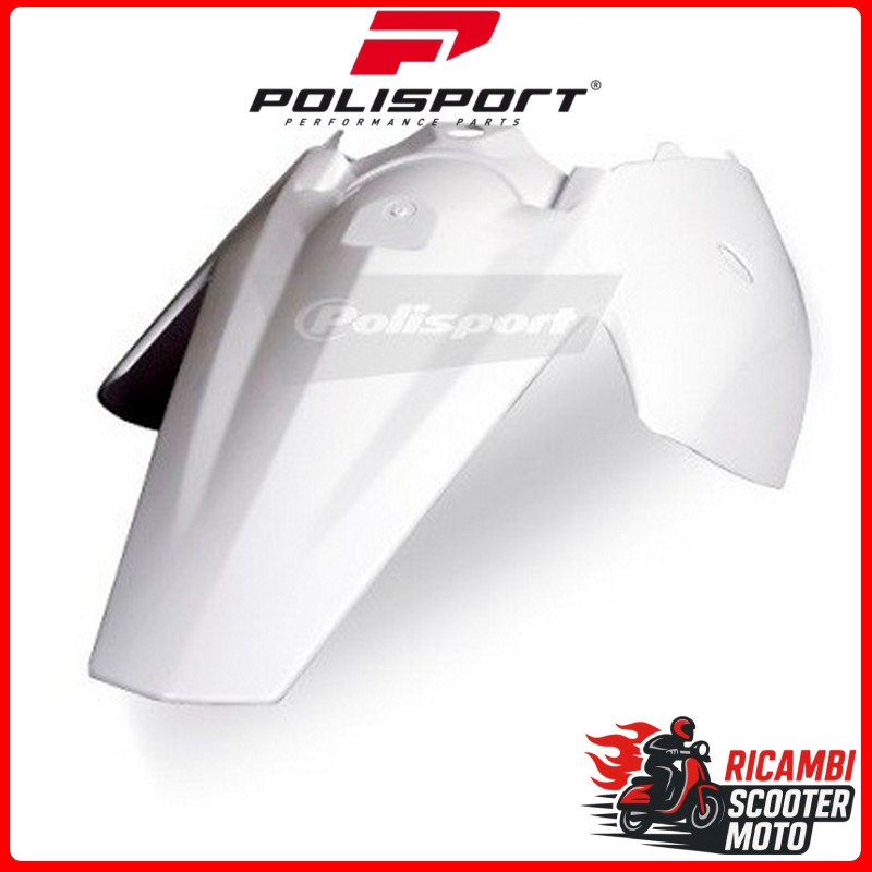 PARAFANGO POSTERIORE CON PORTANUMERI LATERALI BIANCO KTM 85 SX 2003-2012