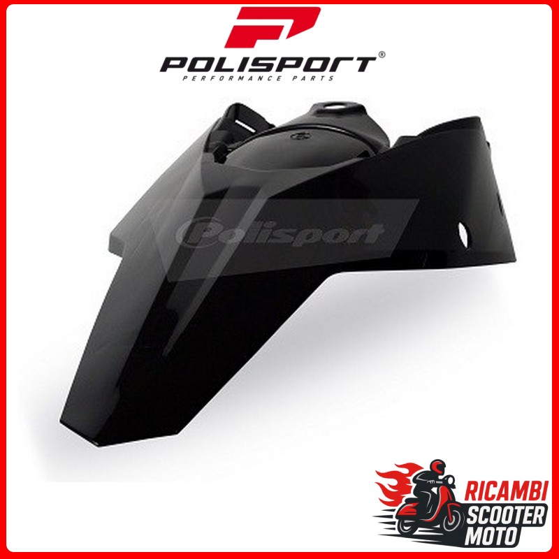 PARAFANGO POSTERIORE CON PORTANUMERI LATERALI NERO KTM 125 EXC 2008-2011