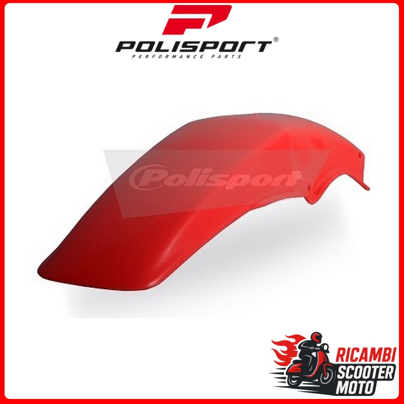 PARAFANGO POSTERIORE ROSSO FLUO HONDA CR 125 1993-1997