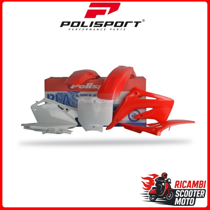 KIT PLASTICHE ROSSO CR04/BIANCO HONDA CR 85 2003-2007