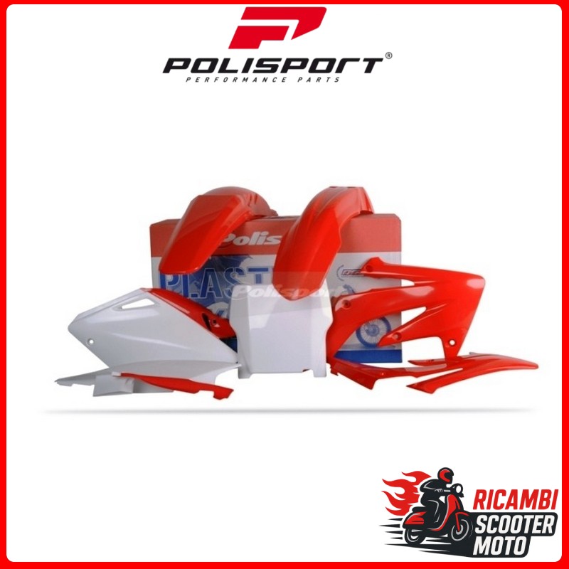 Kit en plastique blanc HONDA CRF 250 R 2004-2005