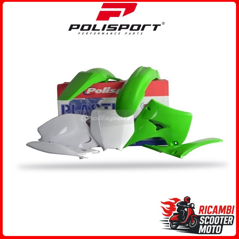 KIT PLASTICHE VERDE05/BIANCO KAWASAKI KX 125 2003-2008