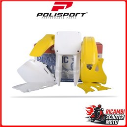 KIT PLASTICHE GIALLO/BIANCO SUZUKI RM 125 1996-1998