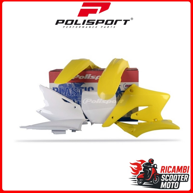 KIT PLASTICHE GIALLO RM01/BIANCO SUZUKI RMZ 250 2004-2006