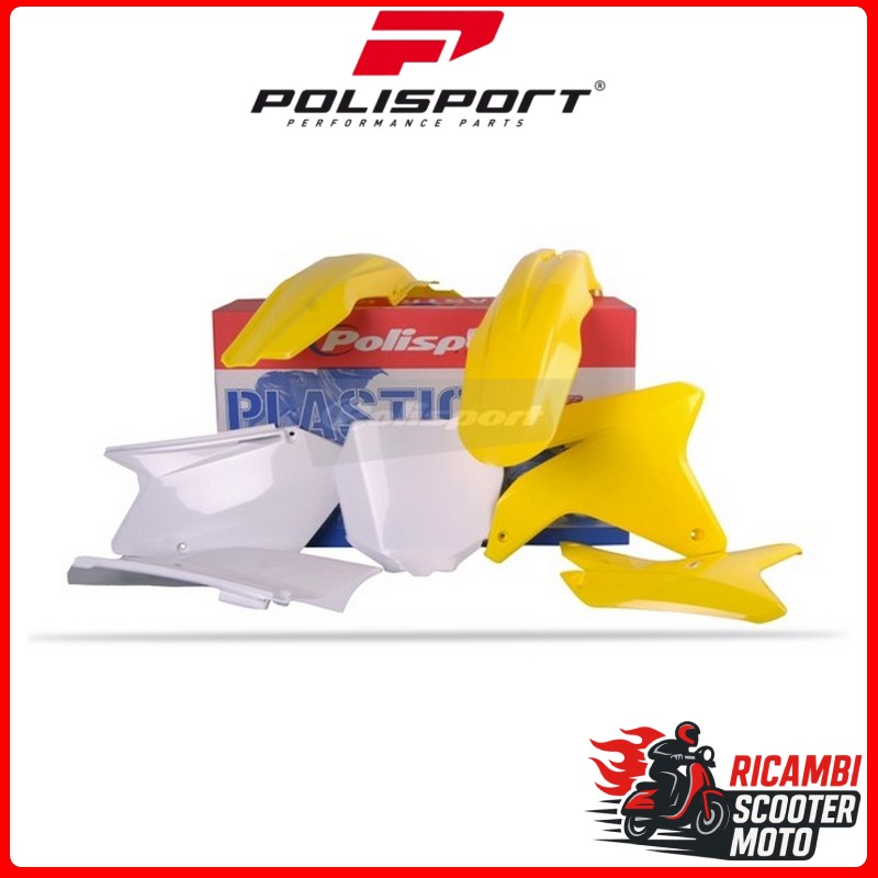 KIT PLASTICHE GIALLO RM01/BIANCO SUZUKI RMZ 450 2005-2006