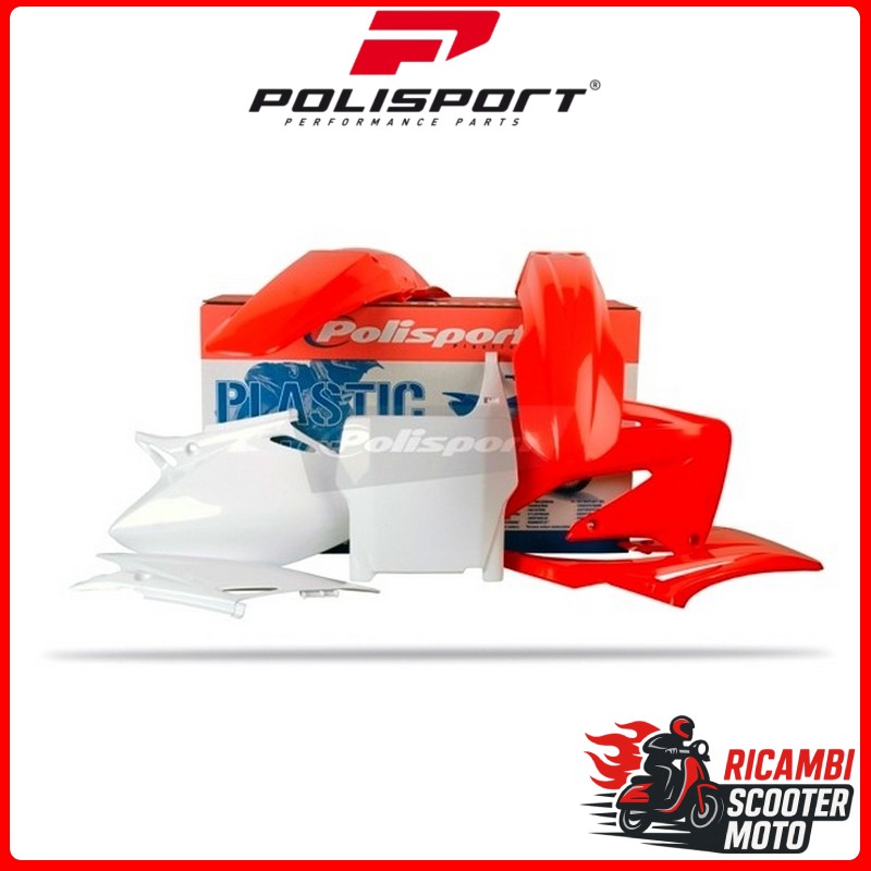 KIT PLASTICHE ROSSO CR04/BIANCO HONDA CRF 450 R 2004-2004