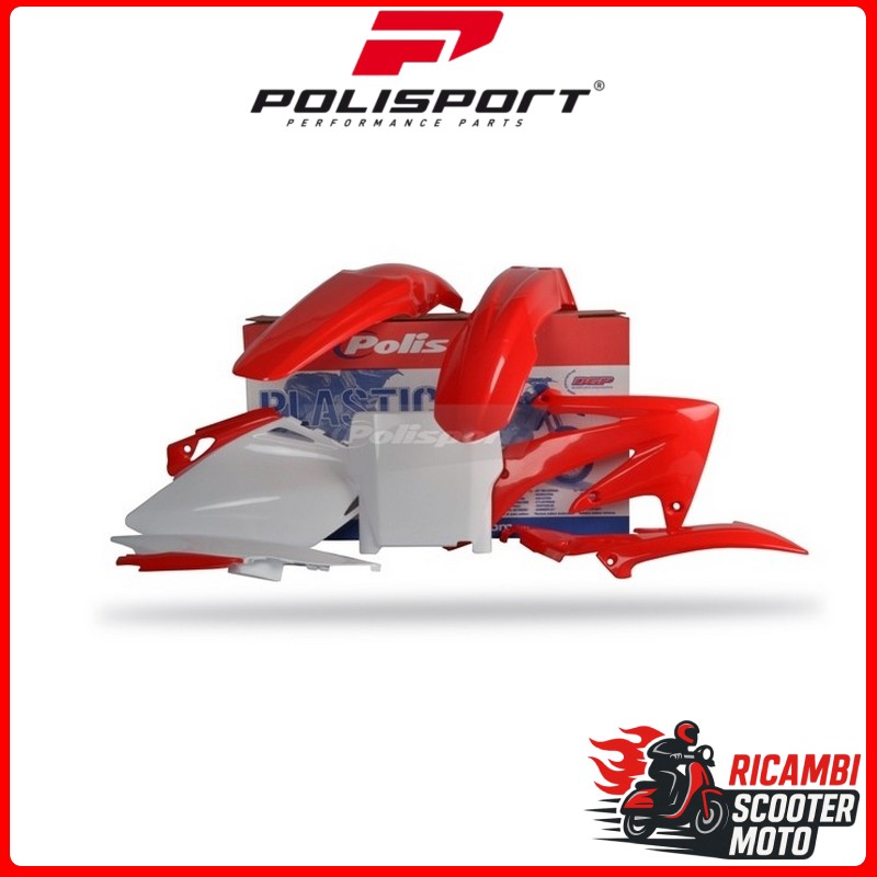 KIT PLASTICHE ROSSO CR04/BIANCO HONDA CRF 450 R 2007-2007