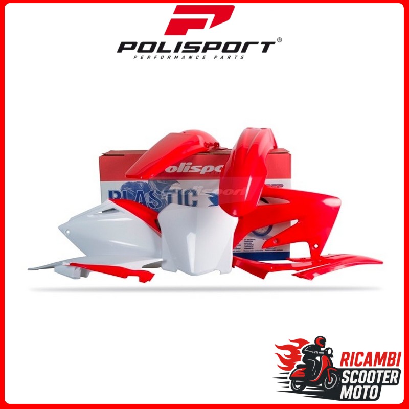 KIT PLASTICHE ROSSO CR04/BIANCO HONDA CRF 250 R 2008-2008
