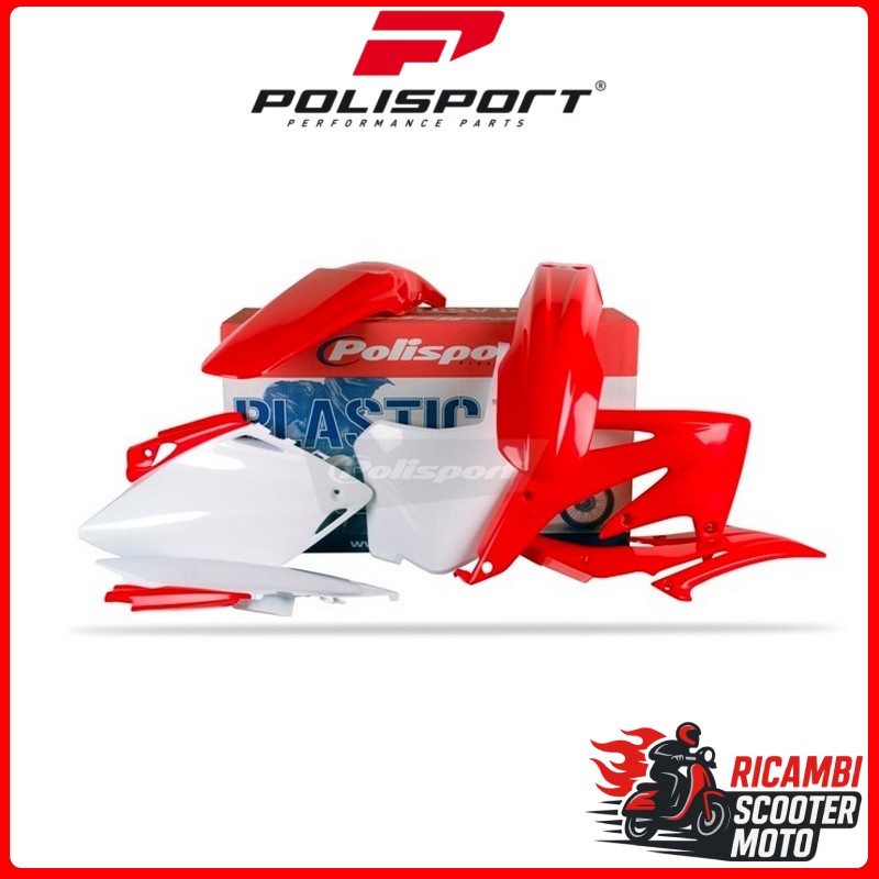 Kit en plastique blanc HONDA CRF 450 R 2008-2008