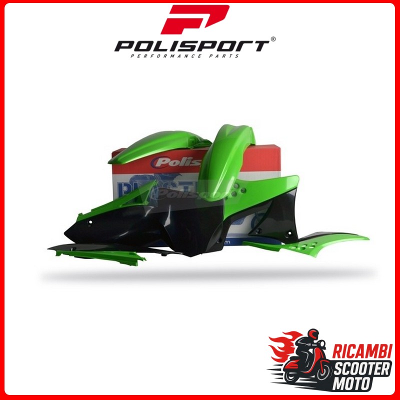 KIT PLASTICHE VERDE05/NERO KAWASAKI KX 250 F 2009-2012