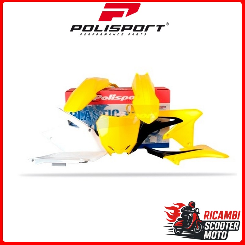 KIT PLASTICHE GIALLO RM01/BIANCO SUZUKI RMZ 450 2008-2017
