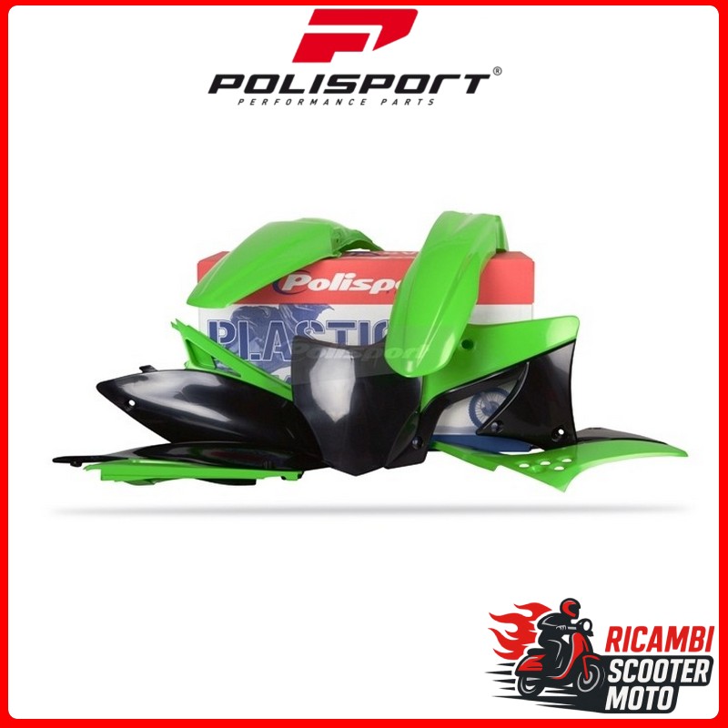 KIT PLASTICHE VERDE05/NERO KAWASAKI KX 250 F 2009-2012
