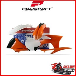 KIT PLASTICHE ARANCIONE/BIANCO KTM 125 SX 2012-2012