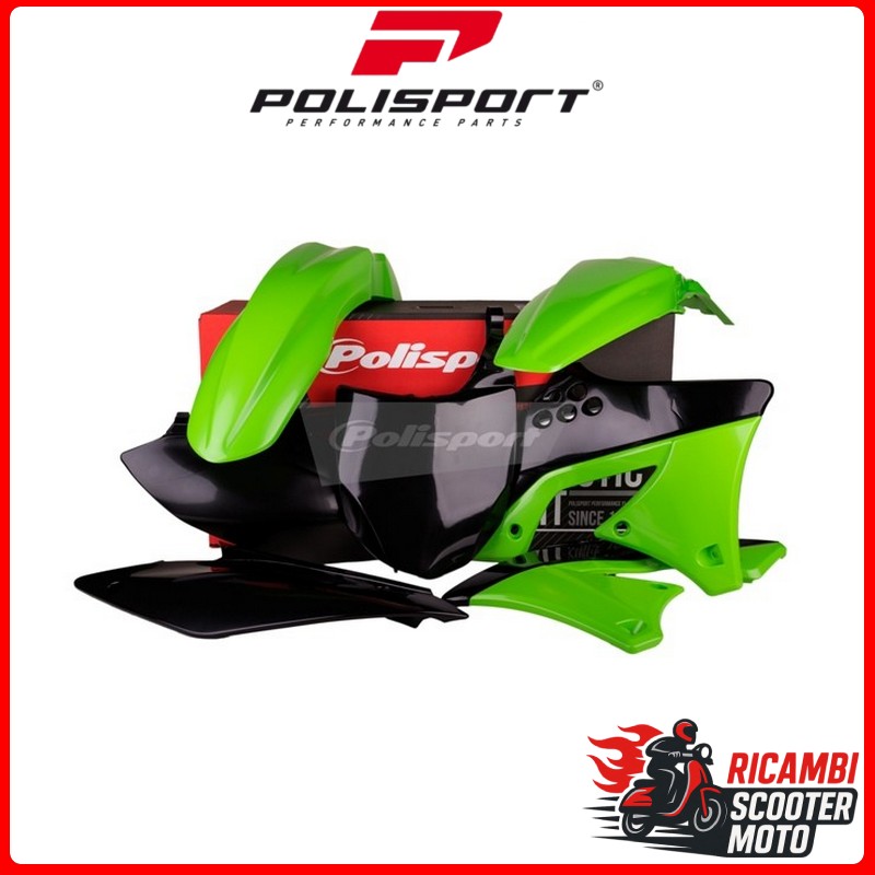 KIT PLASTICHE VERDE05/NERO KAWASAKI KX 250 F 2009-2012