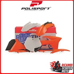 KIT PLASTICHE ARANCIONE/BIANCO KTM 125 SX 2011-2011