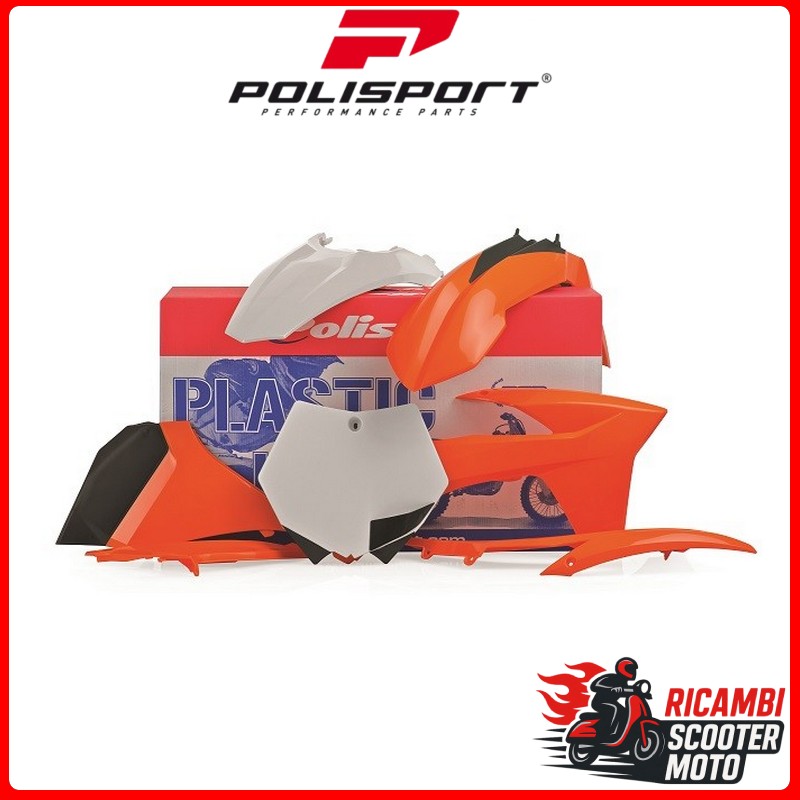 KIT PLASTICHE ARANCIONE/BIANCO KTM 125 SX 2011-2011