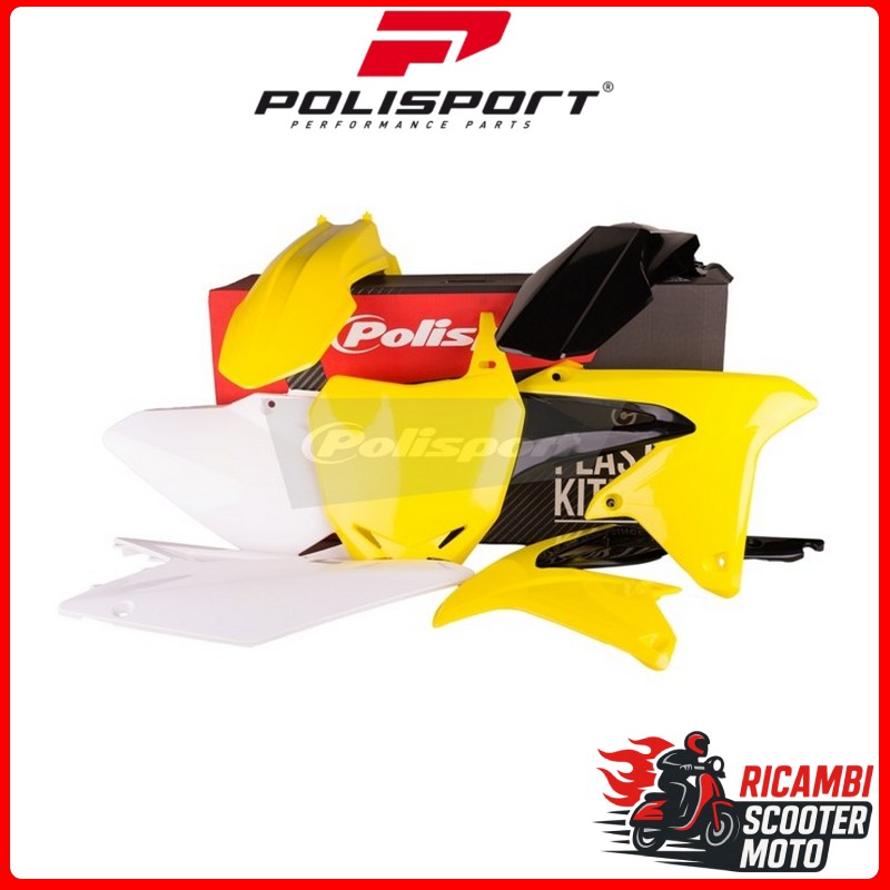 KIT PLASTICHE GIALLO RM01/BIANCO SUZUKI RMZ 450 2008-2017