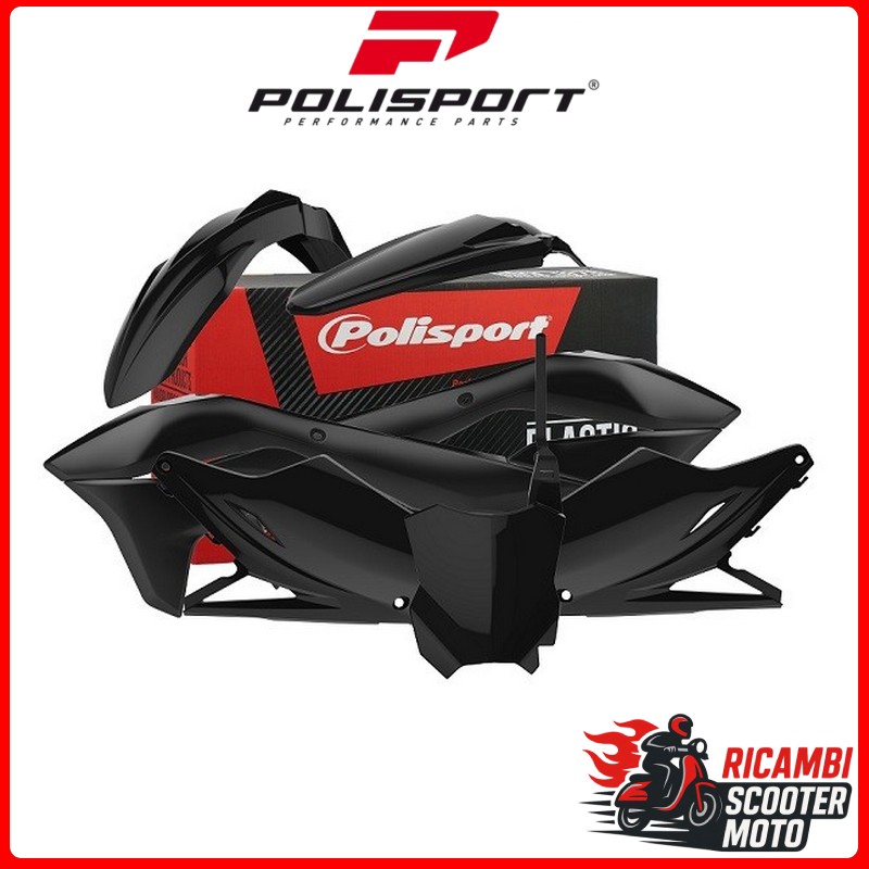 KIT PLASTICHE NERO KAWASAKI KX 450 F 2016-2018