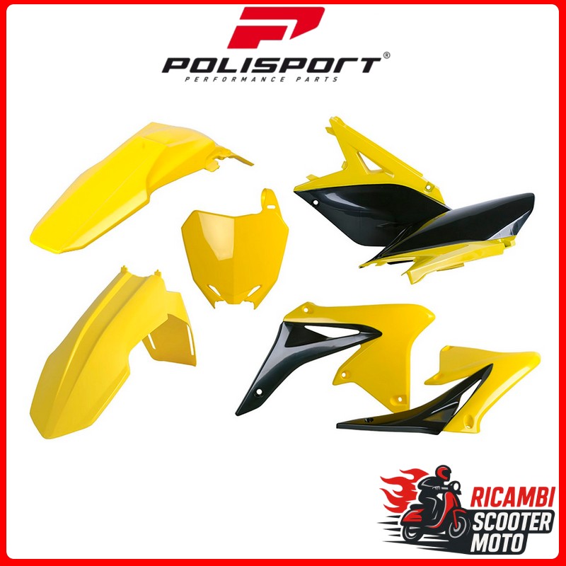 KIT PLASTICHE GIALLO RM01/NERO SUZUKI RMZ 250 2010-2018