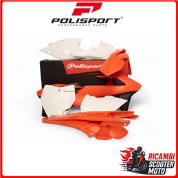 KIT PLASTICHE ARANCIONE16/BIANCO KTM 125 SX 2016-2018