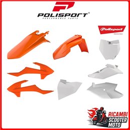 KIT PLASTICHE ARANCIONE16/BIANCO KTM 85 SX 2018-2024