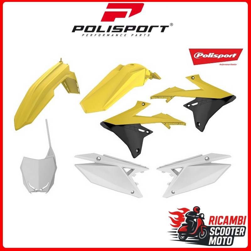 KIT PLASTICHE GIALLO RM01/BIANCO SUZUKI RMZ 250 2019-2026
