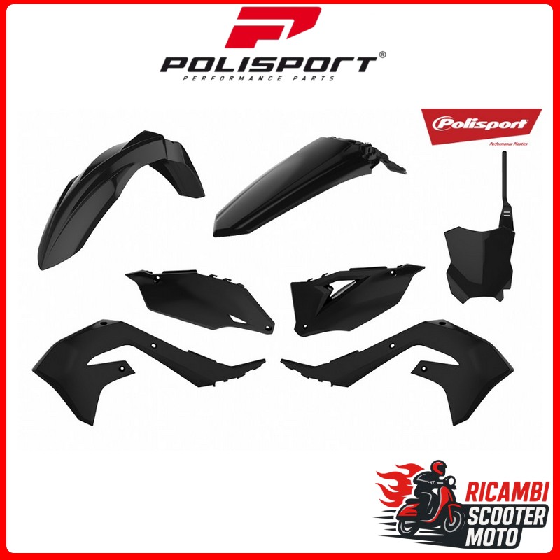 KIT PLASTICHE NERO KAWASAKI KX 450 F 2019-2023