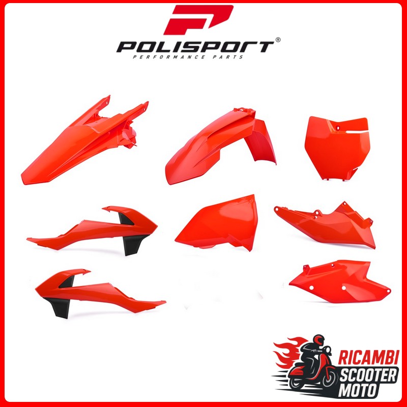 KIT PLASTICHE ARANCIONE FLUO KTM 125 SX 2016-2018