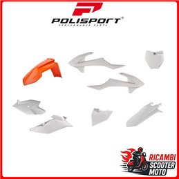 KIT PLASTICHE ARANCIONE16/BIANCO KTM 85 SX 2018-2024