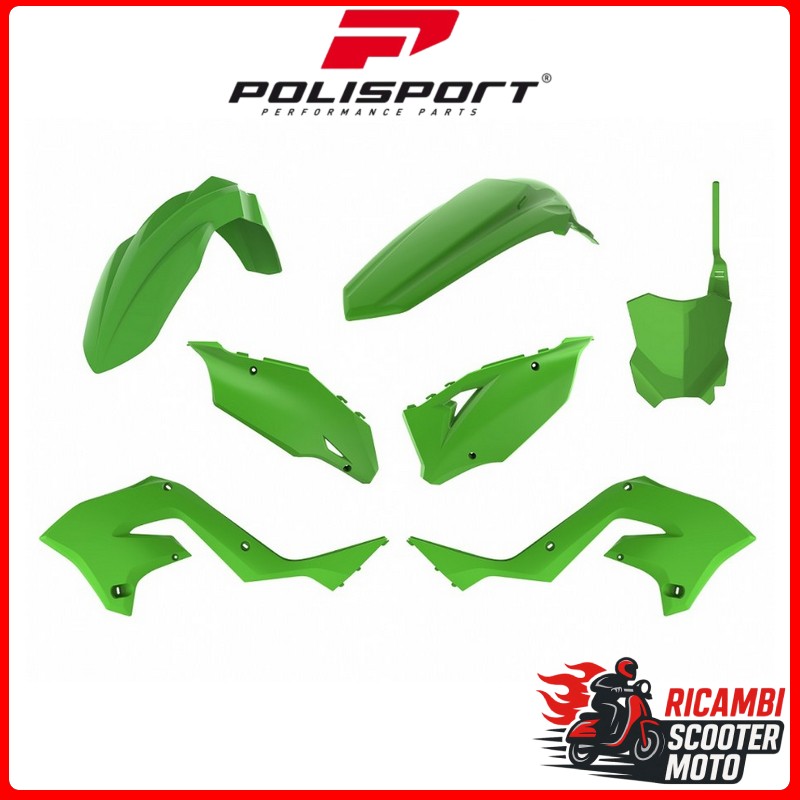 KIT PLASTICHE RESTYLING VERDE KAWASAKI KX 125 2003-2008