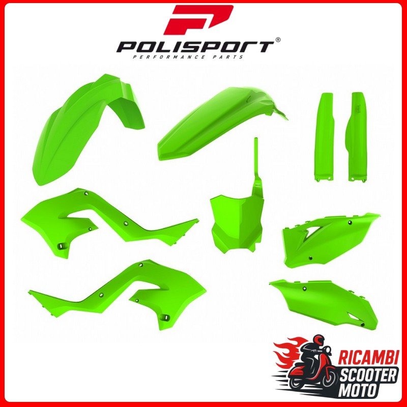 KIT PLASTICHE RESTYLING VERDE KAWASAKI KX 125 2003-2008