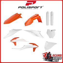 KIT PLASTICHE ARANCIONE16/BIANCO20 KTM 125 SX 2019-2022