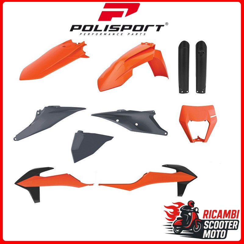 KIT PLASTICHE ARANCIONE16/NARDO GREY KTM 250 EXC 2020-2023