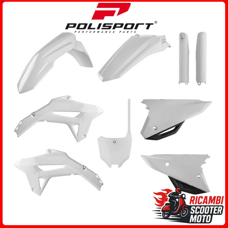 Kit en plastique blanc HONDA CRF 450 R 2021-2024