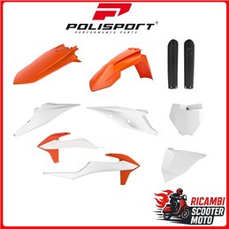 KIT PLASTICHE ARANCIONE16/BIANCO20 KTM 125 SX 2019-2022