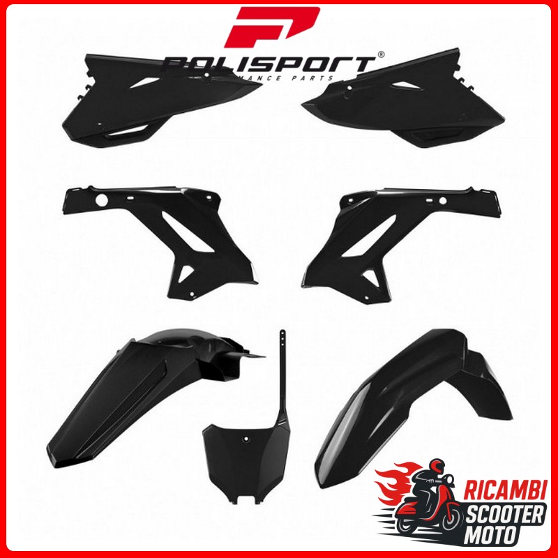 KIT PLASTICHE RESTYLING NERO HONDA CR 125 2002-2007