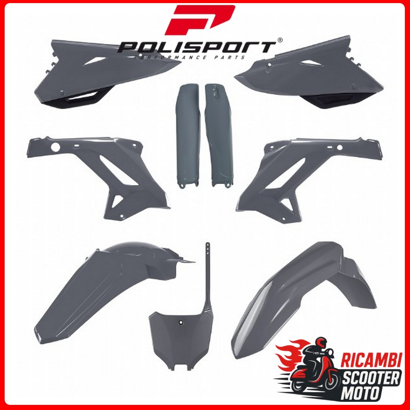 KIT PLASTICHE RESTYLING NARDO GRIGIO HONDA CR 125 2002-2007