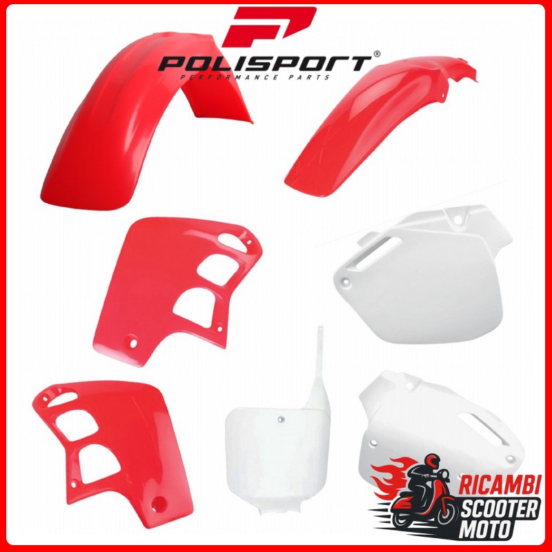 KIT PLASTICHE ROSSO FLUO/BIANCO HONDA CR 500 1995-2004