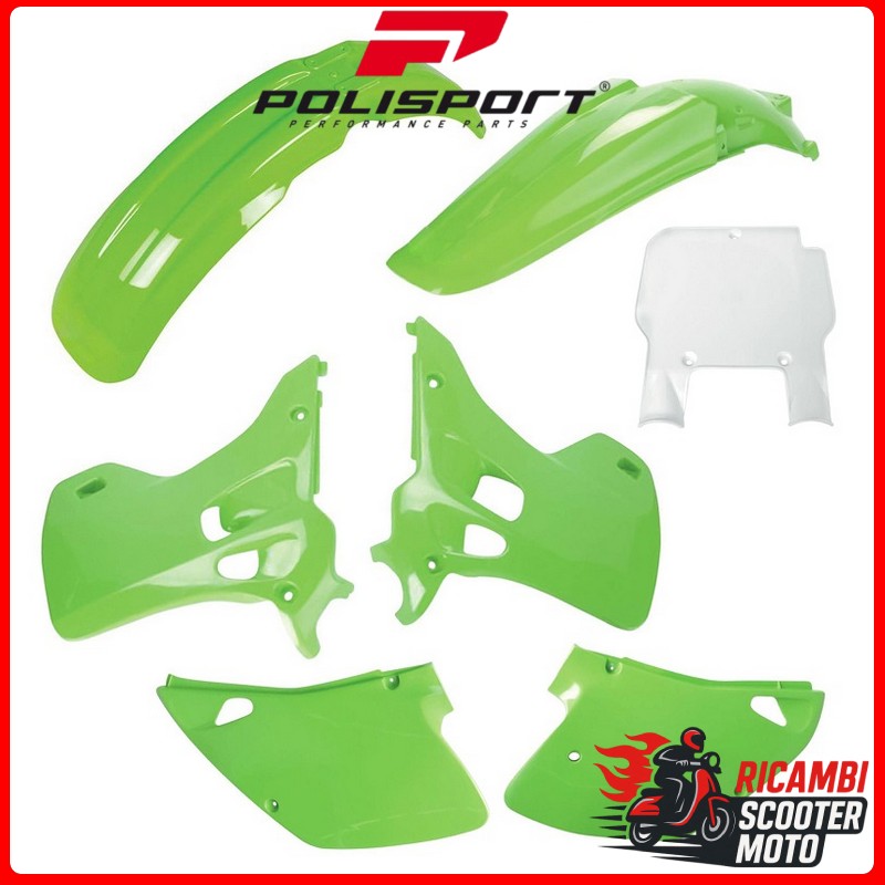 Kit de plástico blanco KAWASAKI KX 125 1992-1992