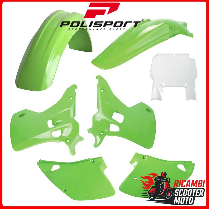 Kit de plástico blanco KAWASAKI KX 125 1993-1993