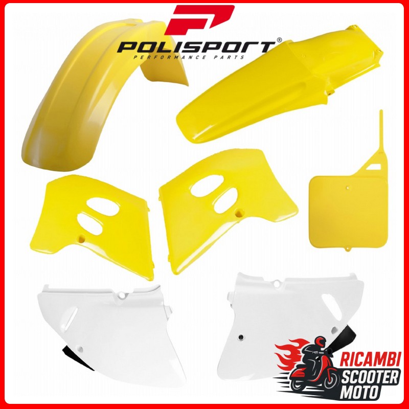 KIT PLASTICHE GIALLO/BIANCO SUZUKI RM 125 1993-1995