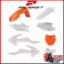 KIT PLASTICHE ARANCIONE16/BIANCO KTM 85 SX 2018-2024