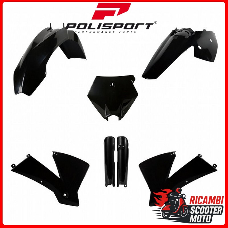 KIT PLASTICHE NERO KTM 125 SX 2004-2004
