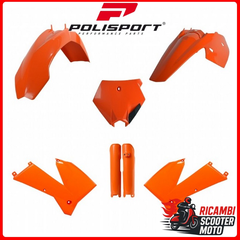 KIT PLASTICHE ARANCIONE KTM 125 SX 2005-2006