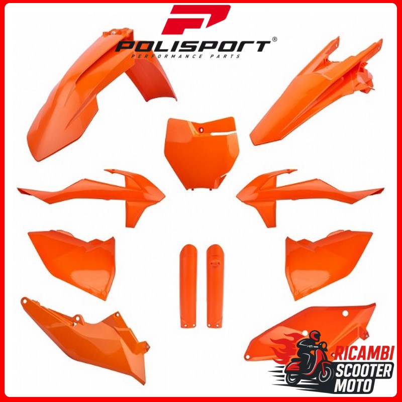 KIT PLASTICHE ARANCIONE16 KTM 125 SX 2016-2018