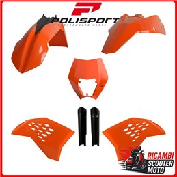 KIT PLASTICHE ARANCIONE/NERO KTM 125 EXC 2008-2011