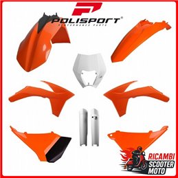 KIT PLASTICHE ARANCIONE/BIANCO KTM 125 EXC 2012-2013