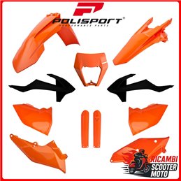 KIT PLASTICHE ARANCIONE16/NERO KTM 125 XC-W 2017-2019