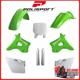 KIT PLASTICHE VERDE/BIANCO KAWASAKI KX 125 1996-1998