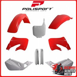 KIT PLASTICHE ROSSO FLUO/BIANCO HONDA CR 125 1998-1999